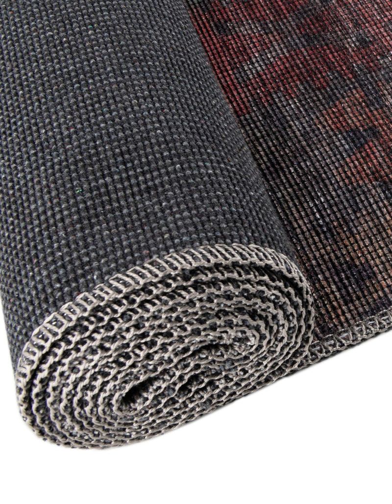 Mesa Modern Collection Area Rug -  Hualapai Round Rust Blue  lifestyle 59