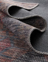 Mesa Modern Collection Area Rug -  Hualapai Round Rust Blue  lifestyle 63