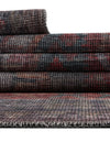 Mesa Modern Collection Area Rug -  Hualapai Round Rust Blue  lifestyle 67