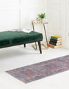 Mesa Modern Collection Area Rug -  Hualapai Runner Rust Blue  lifestyle 27