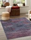 Mesa Modern Collection Area Rug -  Taos Rectangle Antique Blue  lifestyle 2