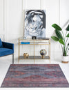 Mesa Modern Collection Area Rug -  Taos Square Antique Blue  lifestyle 18