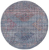 Mesa Modern Collection Area Rug -  Taos Round Antique Blue  lifestyle 15