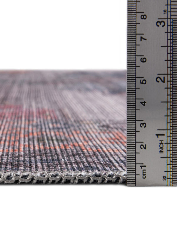 Mesa Modern Collection Area Rug -  Taos Round Antique Blue  lifestyle 28