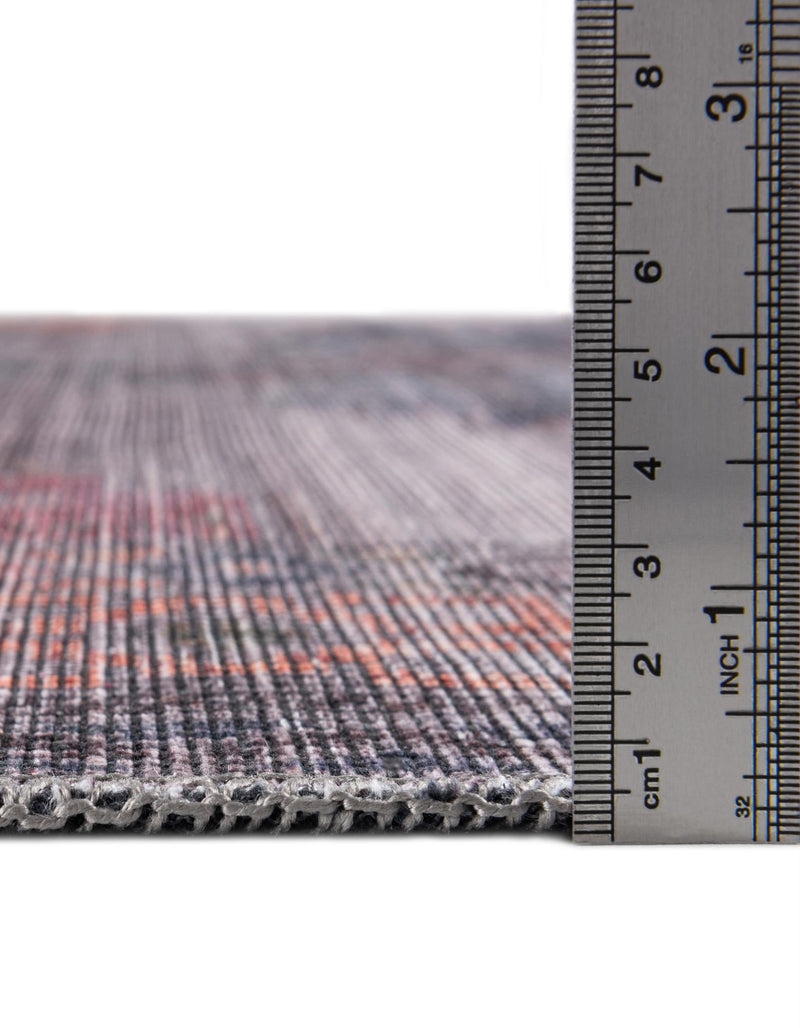 Mesa Modern Collection Area Rug -  Taos Round Antique Blue  lifestyle 28