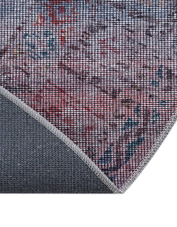Mesa Modern Collection Area Rug -  Taos Round Antique Blue  lifestyle 44
