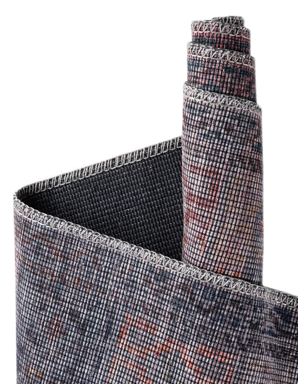 Mesa Modern Collection Area Rug -  Taos Round Antique Blue  lifestyle 52