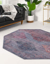 Mesa Modern Collection Area Rug -  Taos Octagon Antique Blue  lifestyle 24