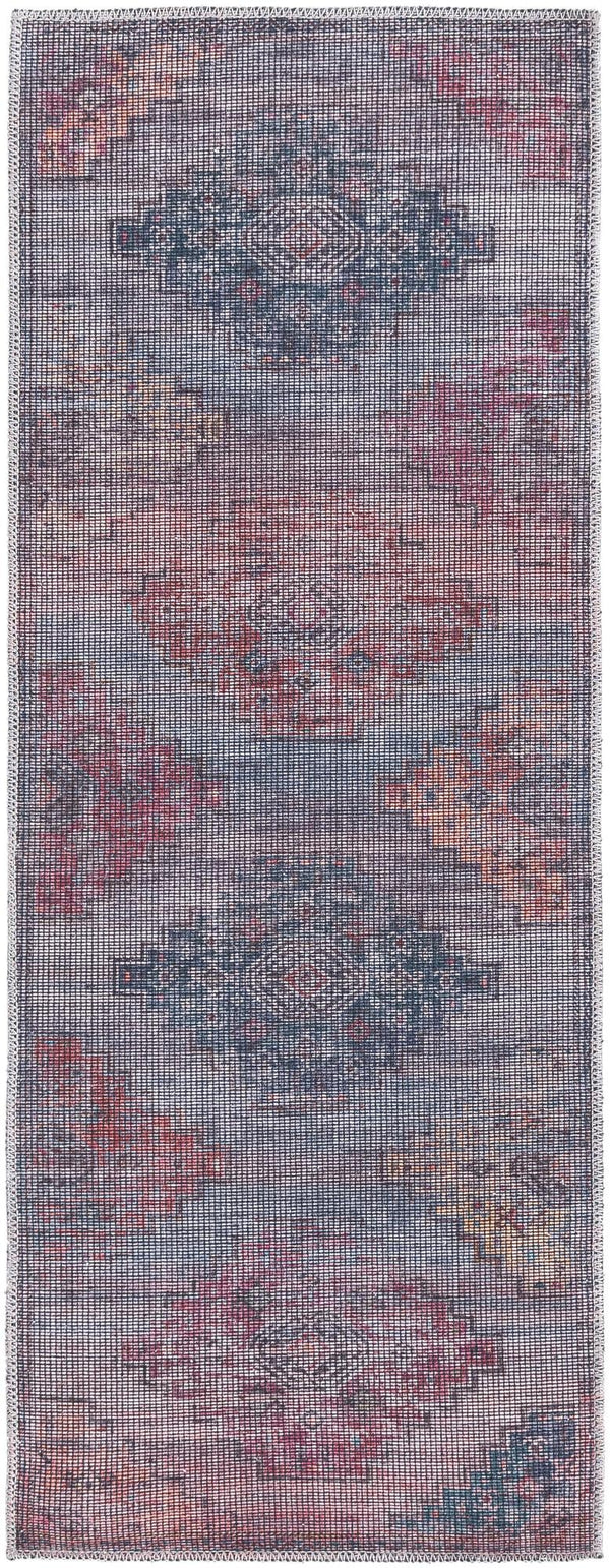 Mesa Modern Collection Area Rug -  Taos Runner Antique Blue  lifestyle 17