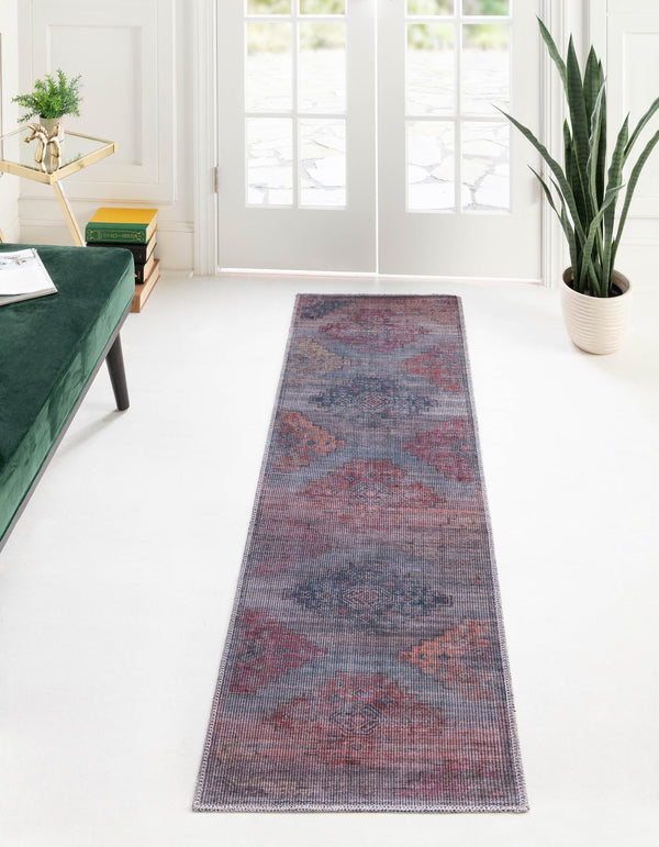 Mesa Modern Collection Area Rug -  Taos Runner Antique Blue  lifestyle 21