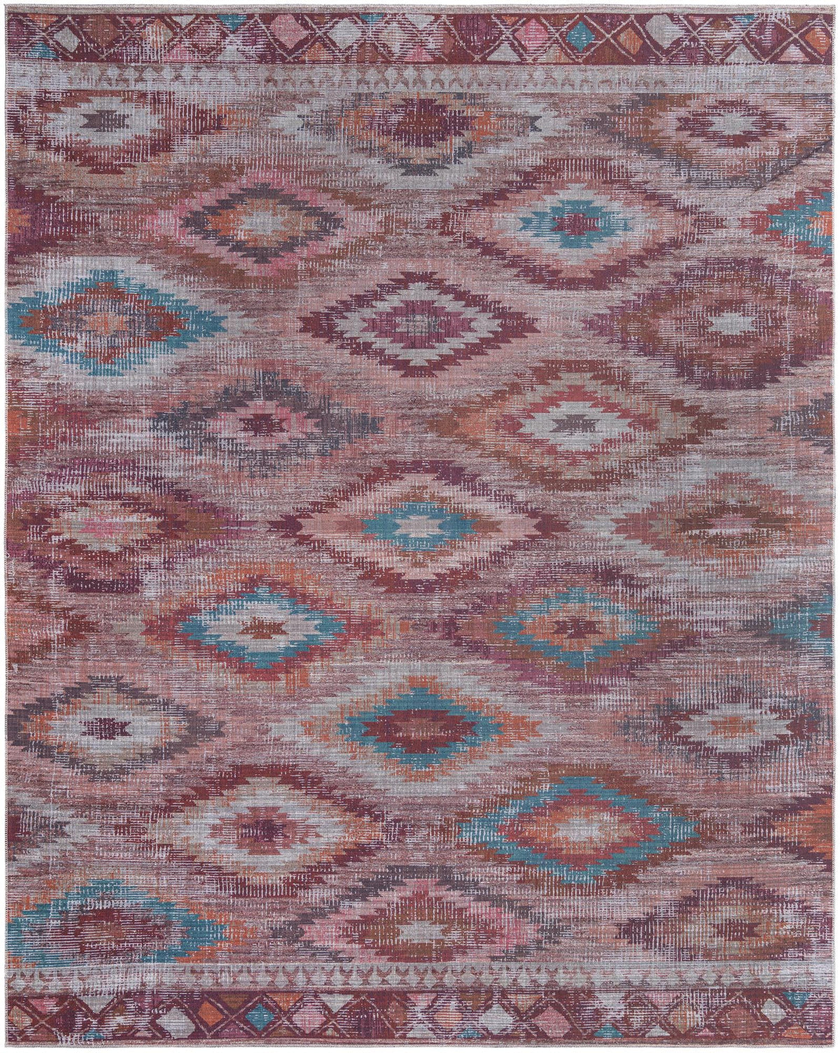 Mesa Modern Collection Area Rug -  Arroyo Rectangle Terracotta Main