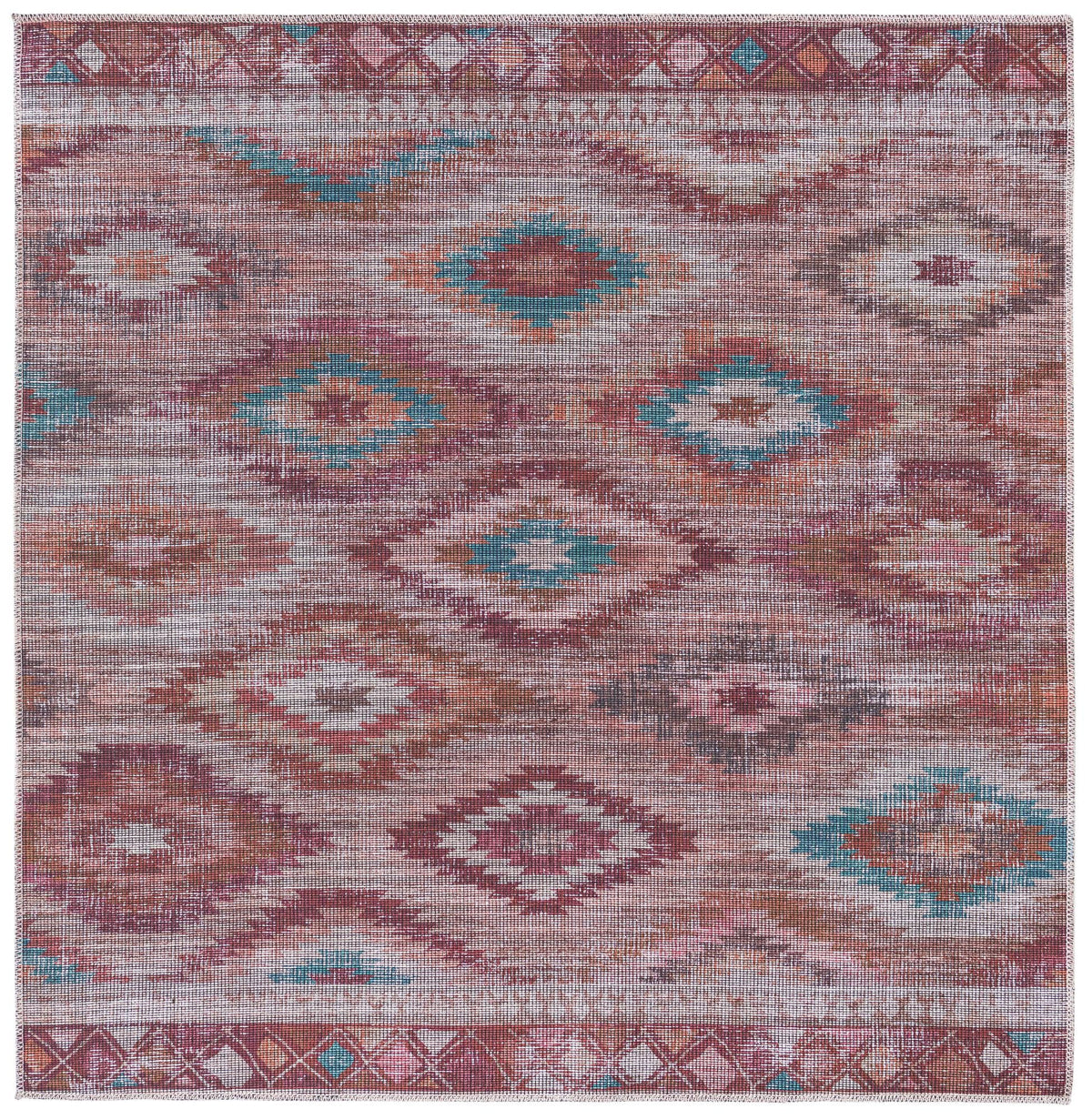 Mesa Modern Collection Area Rug -  Arroyo Square Terracotta  lifestyle 14