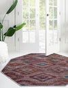 Mesa Modern Collection Area Rug -  Arroyo Octagon Terracotta  lifestyle 26