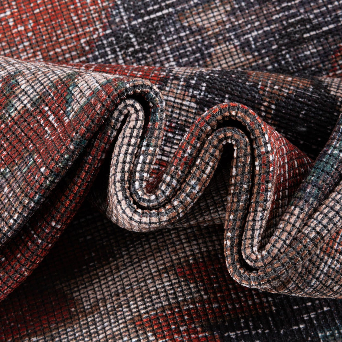 Mesa Modern Collection Area Rug -  Pueblo Rectangle Rust red and Beige  lifestyle 7