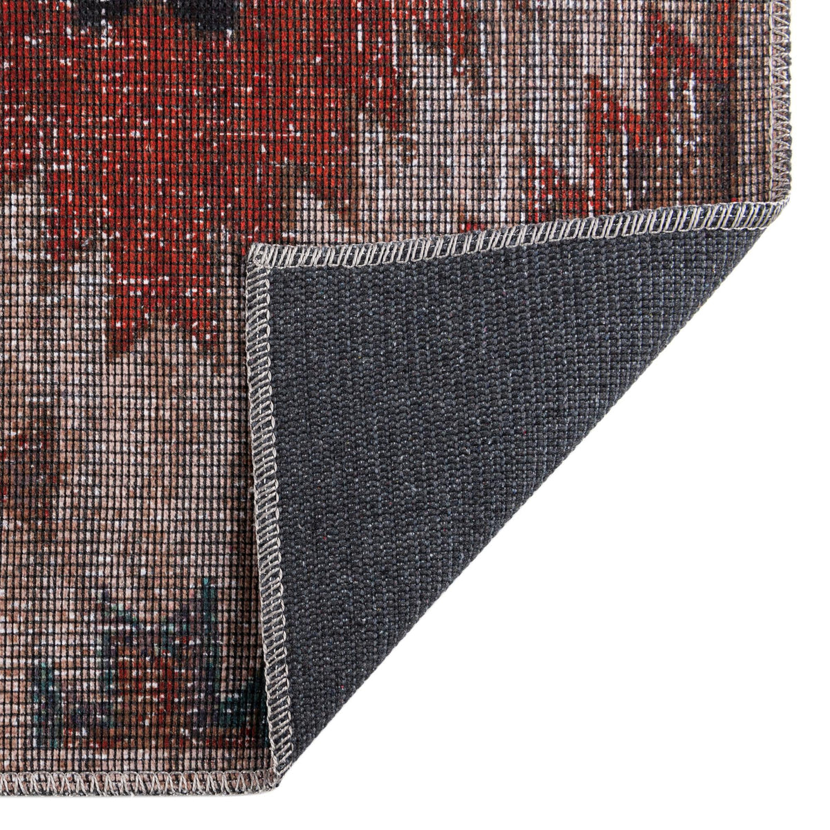 Mesa Modern Collection Area Rug -  Pueblo Rectangle Rust red and Beige  lifestyle 8