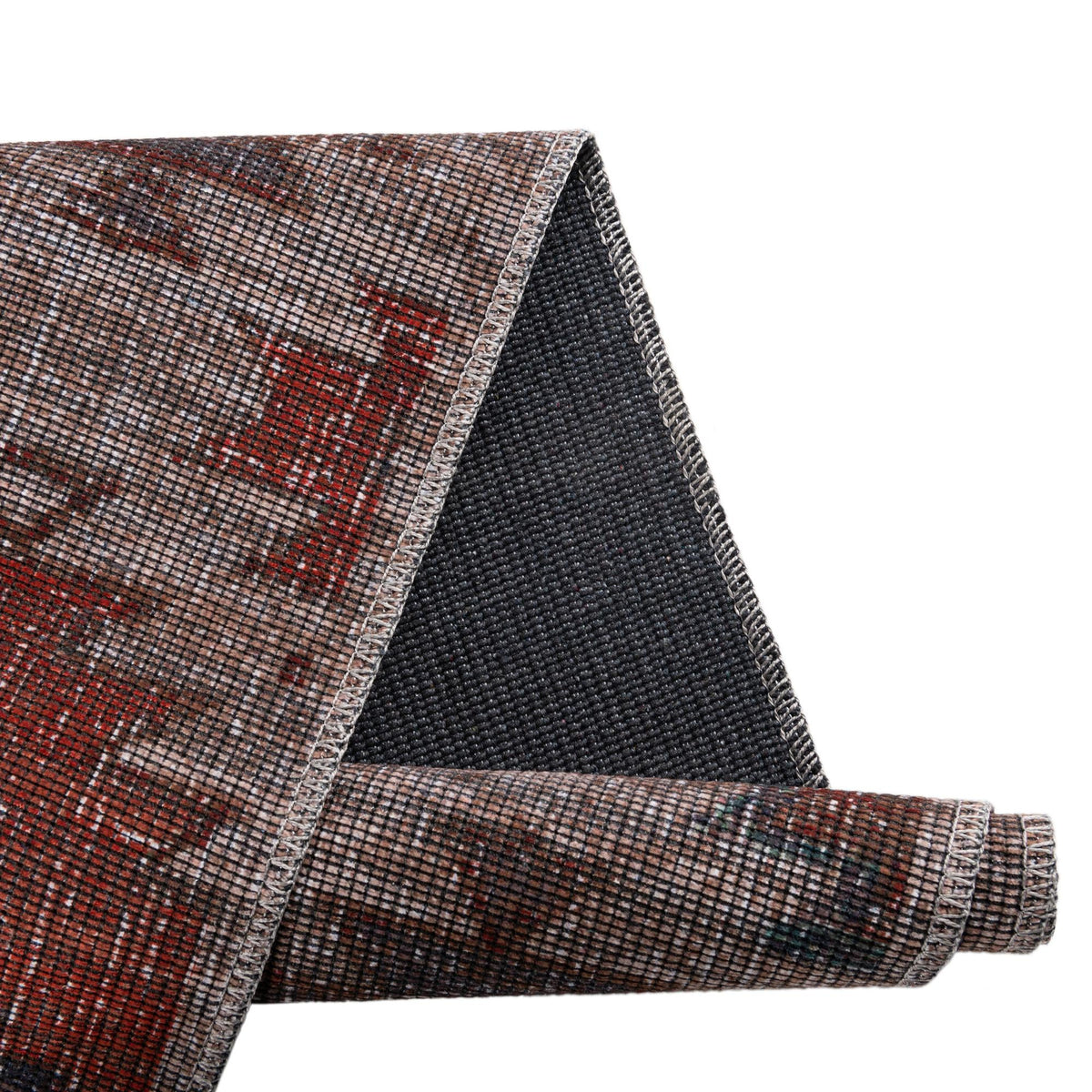 Mesa Modern Collection Area Rug -  Pueblo Rectangle Rust red and Beige  lifestyle 10