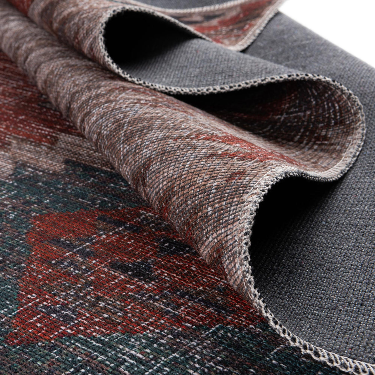 Mesa Modern Collection Area Rug -  Pueblo Rectangle Rust red and Beige  lifestyle 12
