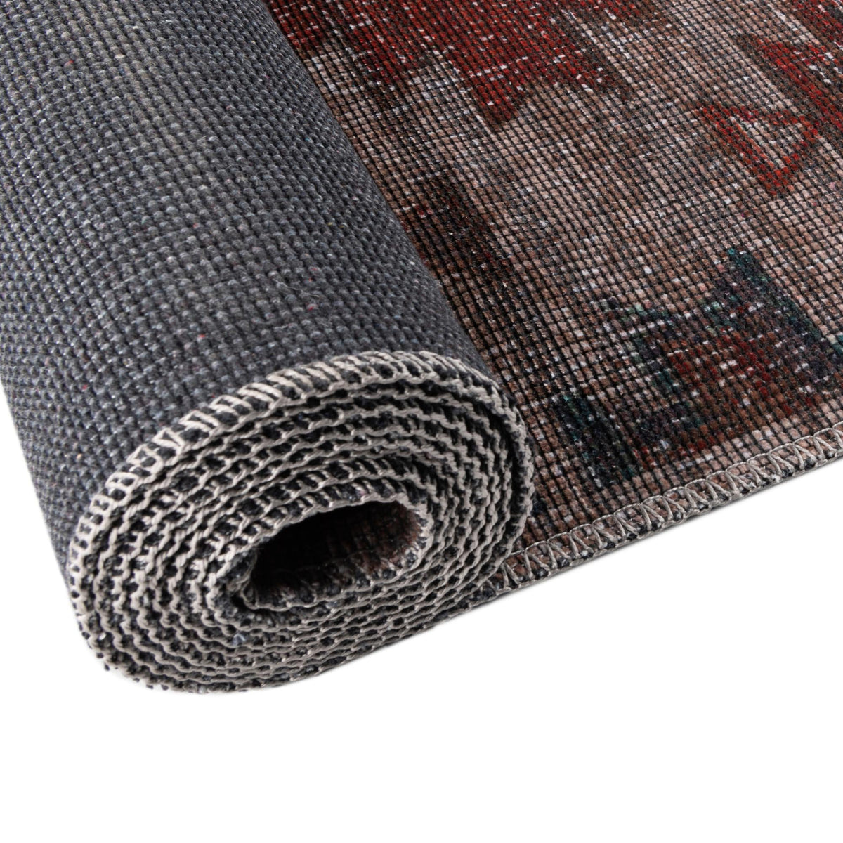 Mesa Modern Collection Area Rug -  Pueblo Octagon Rust red and Beige  lifestyle 59