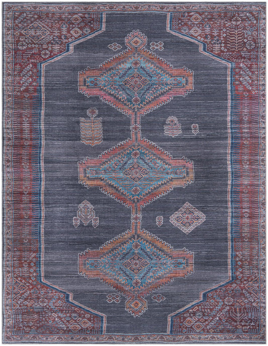 Mesa Modern Collection Area Rug -  Chaparral Rectangle Charcoal and Gray Main