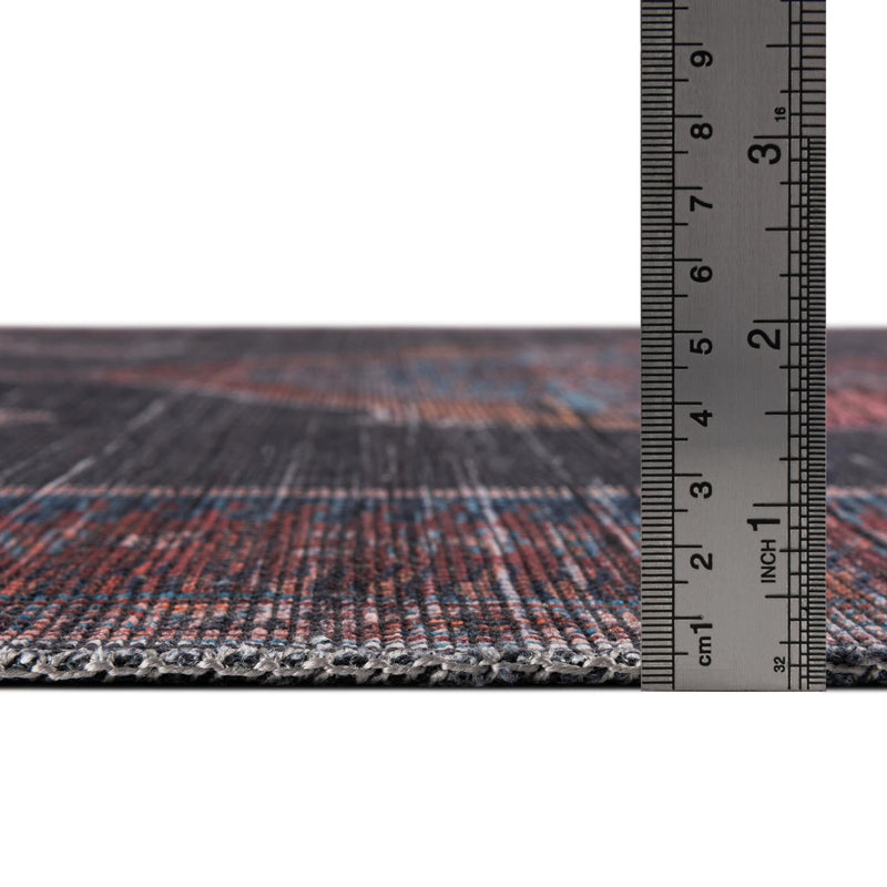 Mesa Modern Collection Area Rug -  Chaparral Rectangle Charcoal and Gray  lifestyle 4