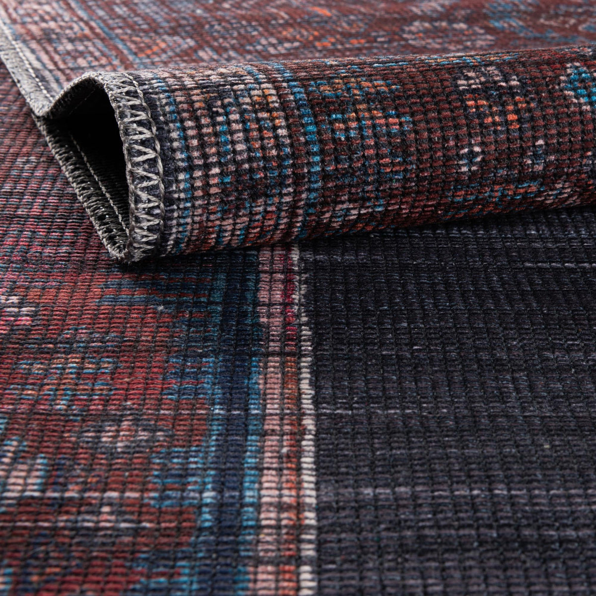 Mesa Modern Collection Area Rug -  Chaparral Rectangle Charcoal and Gray  lifestyle 5