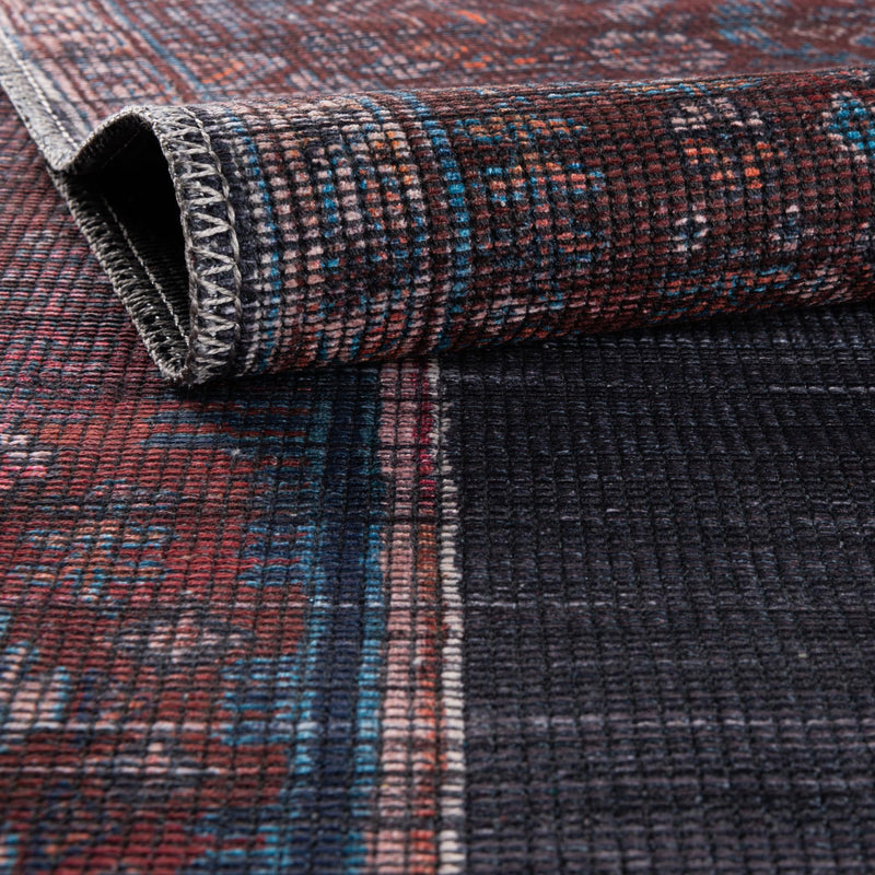 Mesa Modern Collection Area Rug -  Chaparral Rectangle Charcoal and Gray  lifestyle 5