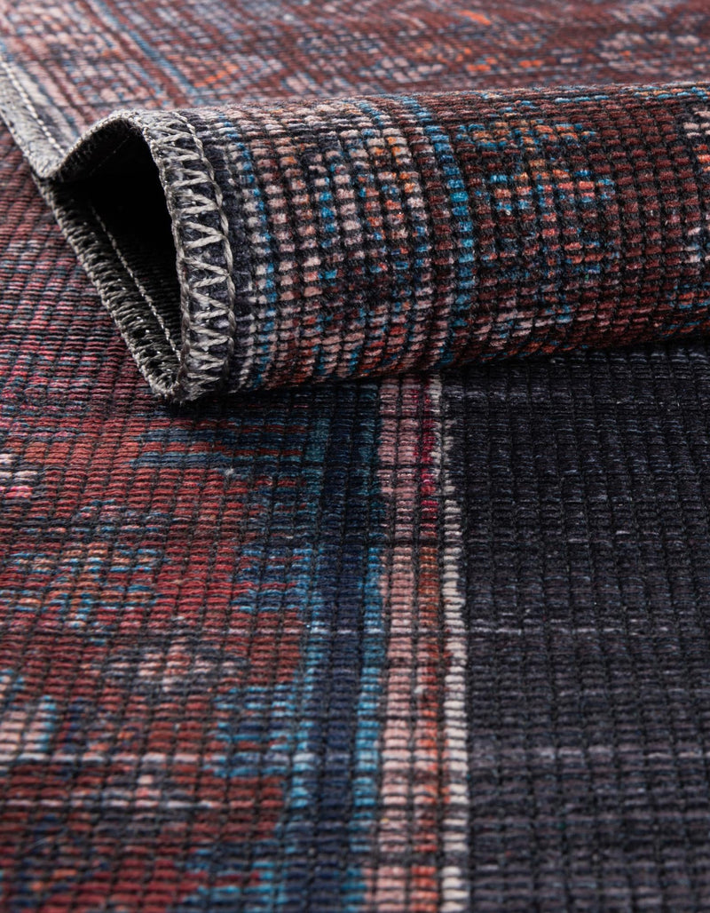 Mesa Modern Collection Area Rug -  Chaparral Round Charcoal and Gray  lifestyle 33