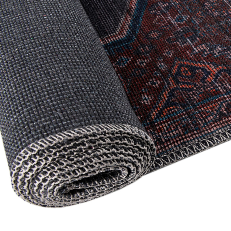 Mesa Modern Collection Area Rug -  Chaparral Octagon Charcoal and Gray  lifestyle 58