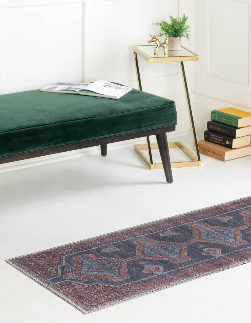 Mesa Modern Collection Area Rug -  Chaparral Runner Charcoal and Gray  lifestyle 25