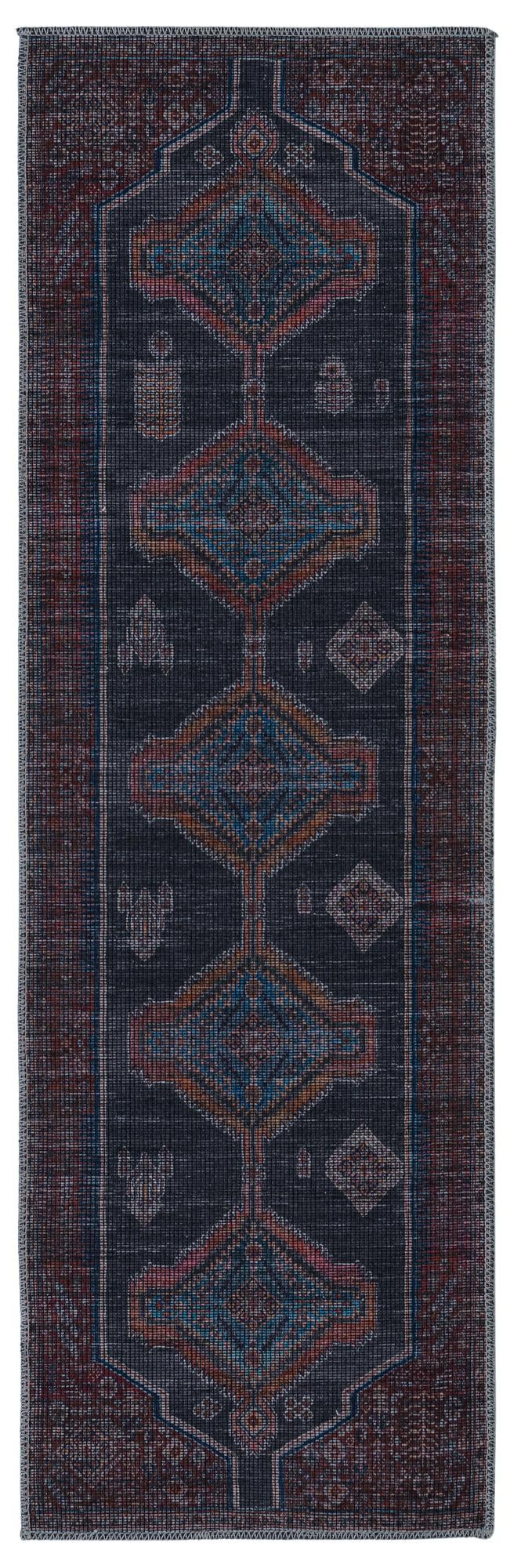 Rovaniemi Collection Area Rug - Lapland Runner Charcoal and Gray  lifestyle 33