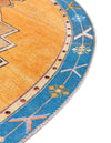Heritage Elegance Collection Area Rug -  Winterthur (Orange) Round Orange  lifestyle 29
