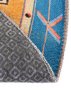 Heritage Elegance Collection Area Rug -  Winterthur (Orange) Round Orange  lifestyle 30