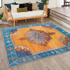 Heritage Elegance Collection Area Rug -  Winterthur (Orange) Square Orange  lifestyle 78