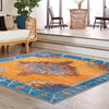 Heritage Elegance Collection Area Rug -  Winterthur (Orange) Square Orange  lifestyle 82