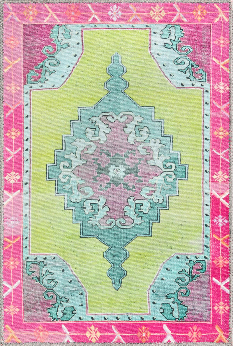Heritage Elegance Collection Area Rug -  Winterthur (Green) Rectangle Green  lifestyle 2