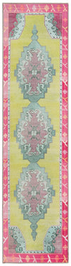 Heritage Elegance Collection Area Rug -  Winterthur (Green) Runner Green  lifestyle 33