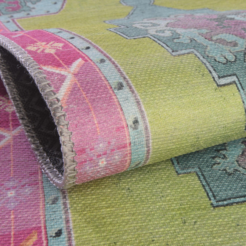 Heritage Elegance Collection Area Rug -  Winterthur (Green) Oval Green  lifestyle 37