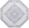 Heritage Elegance Collection Area Rug -  Winterthur (white Gray) Octagon white Gray  lifestyle 17