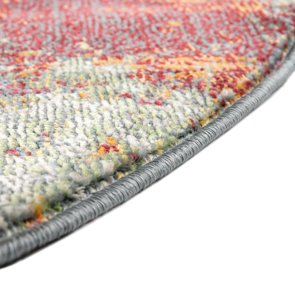 Arcadia Rugs Collection Area Rug -  Avalon Round Multi  lifestyle 40