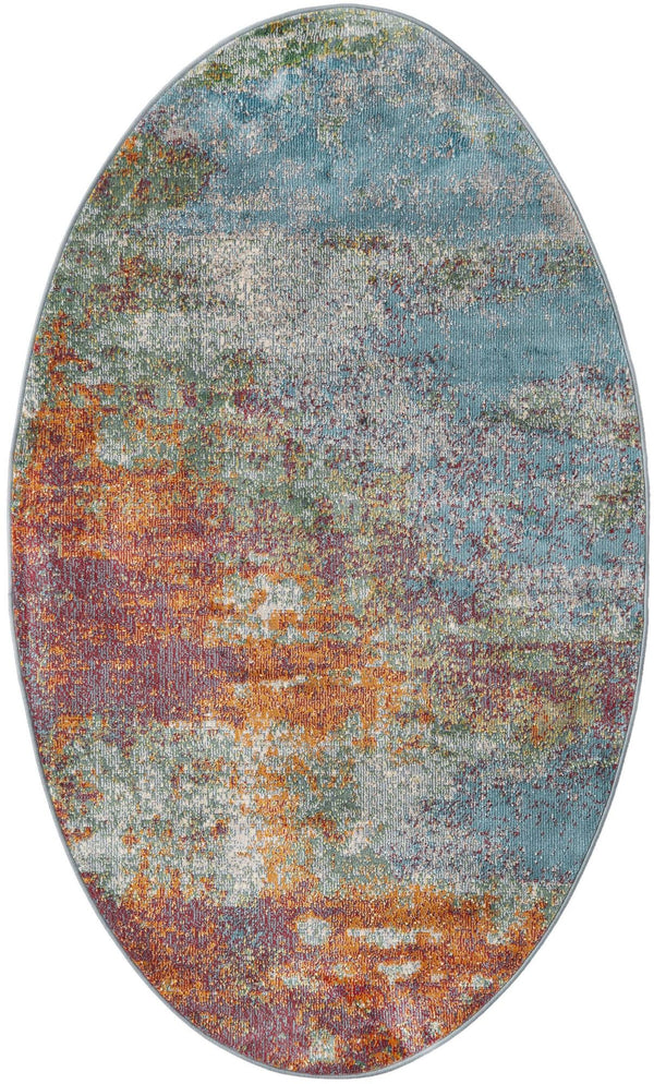 Arcadia Rugs Collection Area Rug -  Avalon Oval Multi  lifestyle 17