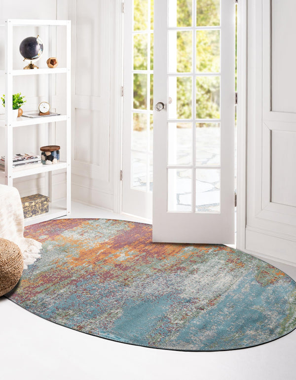 Arcadia Rugs Collection Area Rug -  Avalon Oval Multi  lifestyle 27