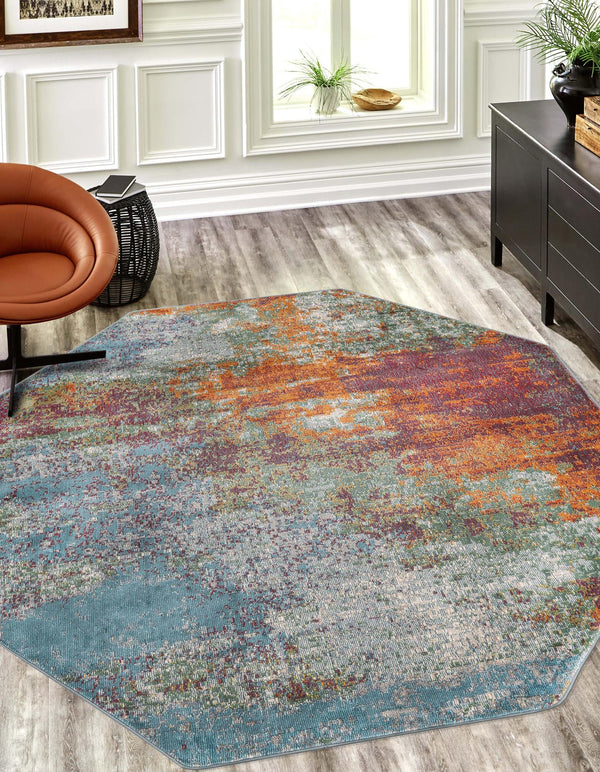Arcadia Rugs Collection Area Rug -  Avalon Octagon Multi  lifestyle 23
