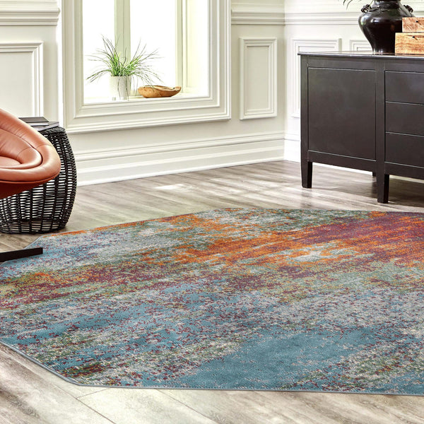 Arcadia Rugs Collection Area Rug -  Avalon Octagon Multi  lifestyle 86