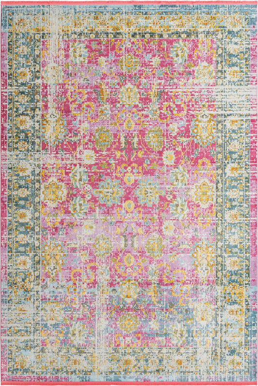 Arcadia Rugs Collection Area Rug -  Shangri-La Rectangle Pink Main