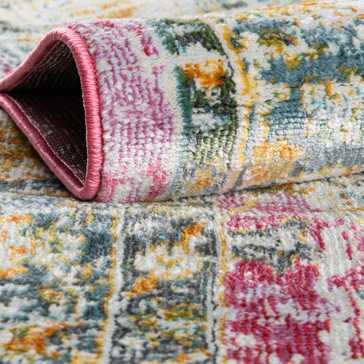 Arcadia Rugs Collection Area Rug -  Shangri-La Rectangle Pink  lifestyle 6