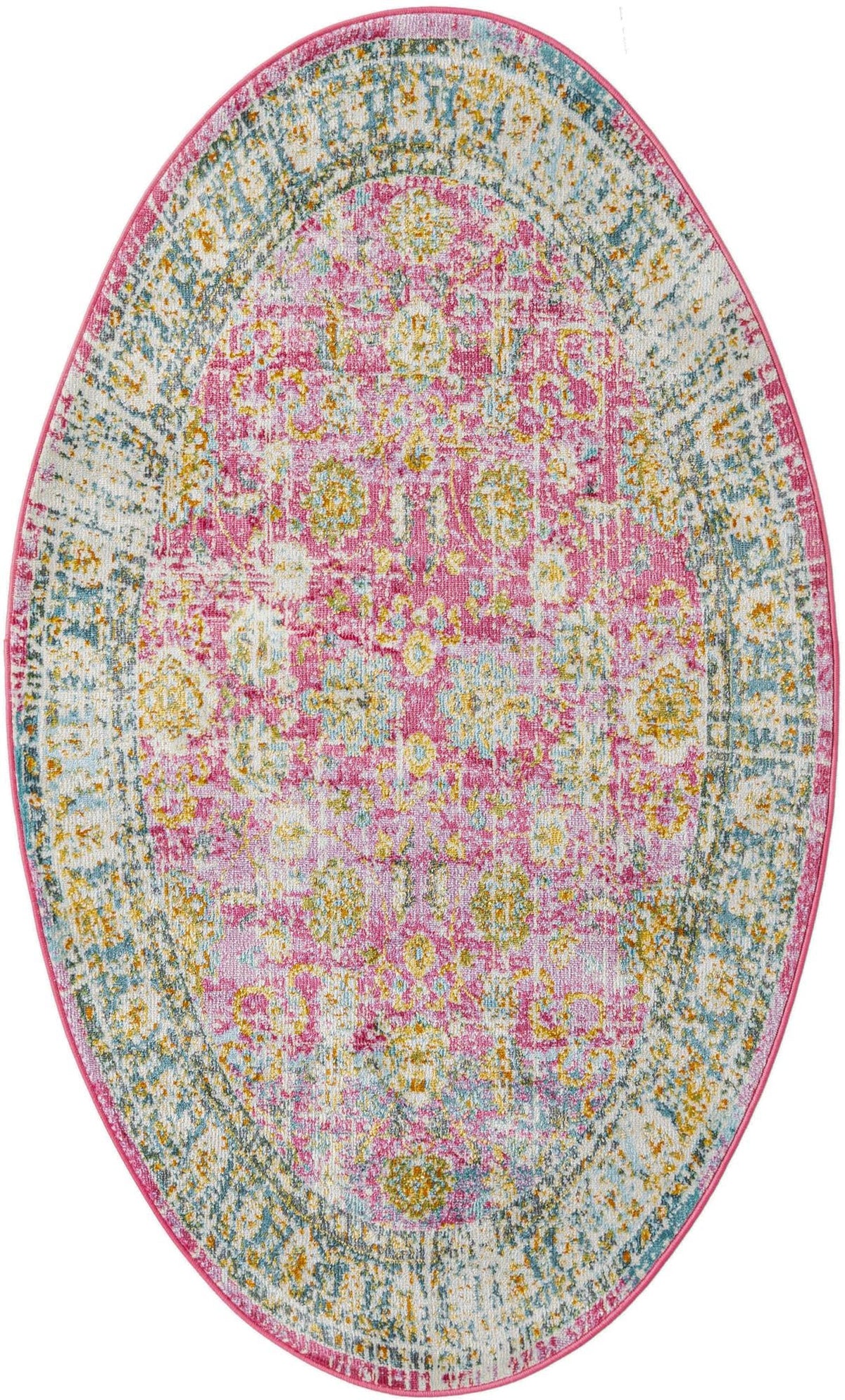 Arcadia Rugs Collection Area Rug -  Shangri-La Oval Pink  lifestyle 17