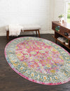 Arcadia Rugs Collection Area Rug -  Shangri-La Oval Pink  lifestyle 22