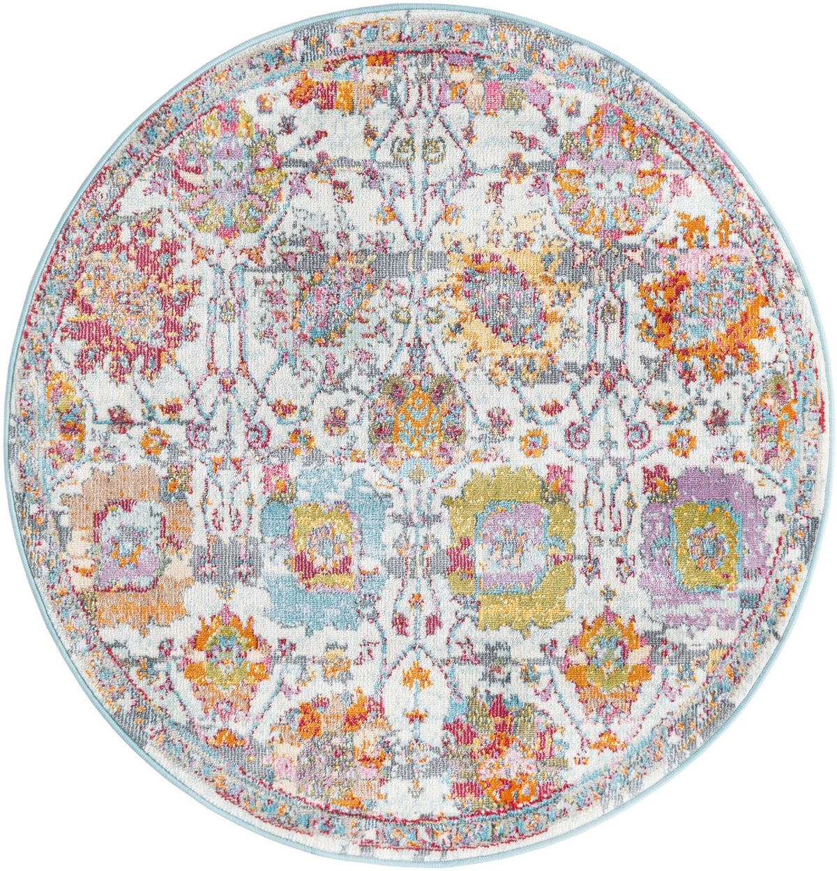 Arcadia Rugs Collection Area Rug -  Elysium Round Multi  lifestyle 19