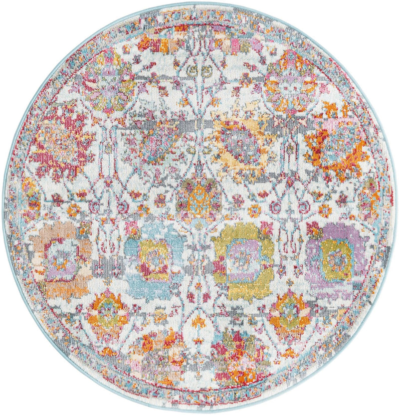 Arcadia Rugs Collection Area Rug -  Elysium Round Multi  lifestyle 19