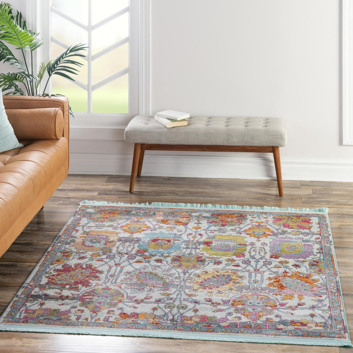 Arcadia Rugs Collection Area Rug -  Elysium Square Multi  lifestyle 84